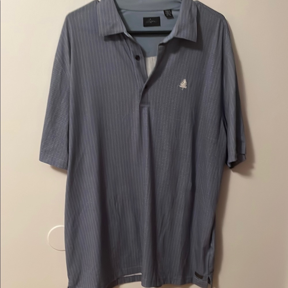 Greg Norman Collection Blue Polo Shirt Classic Design